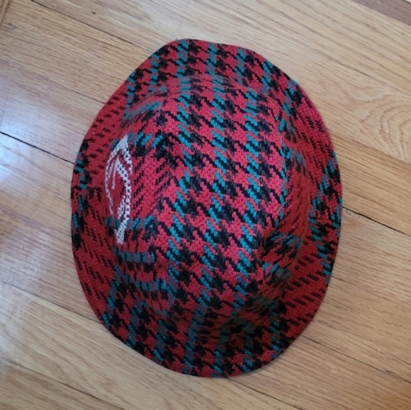 GUCCI TWEED WOOL HOUNDSTOOTH LOGO GG BUCKET FEDORA HAT - Picture 9 of 12